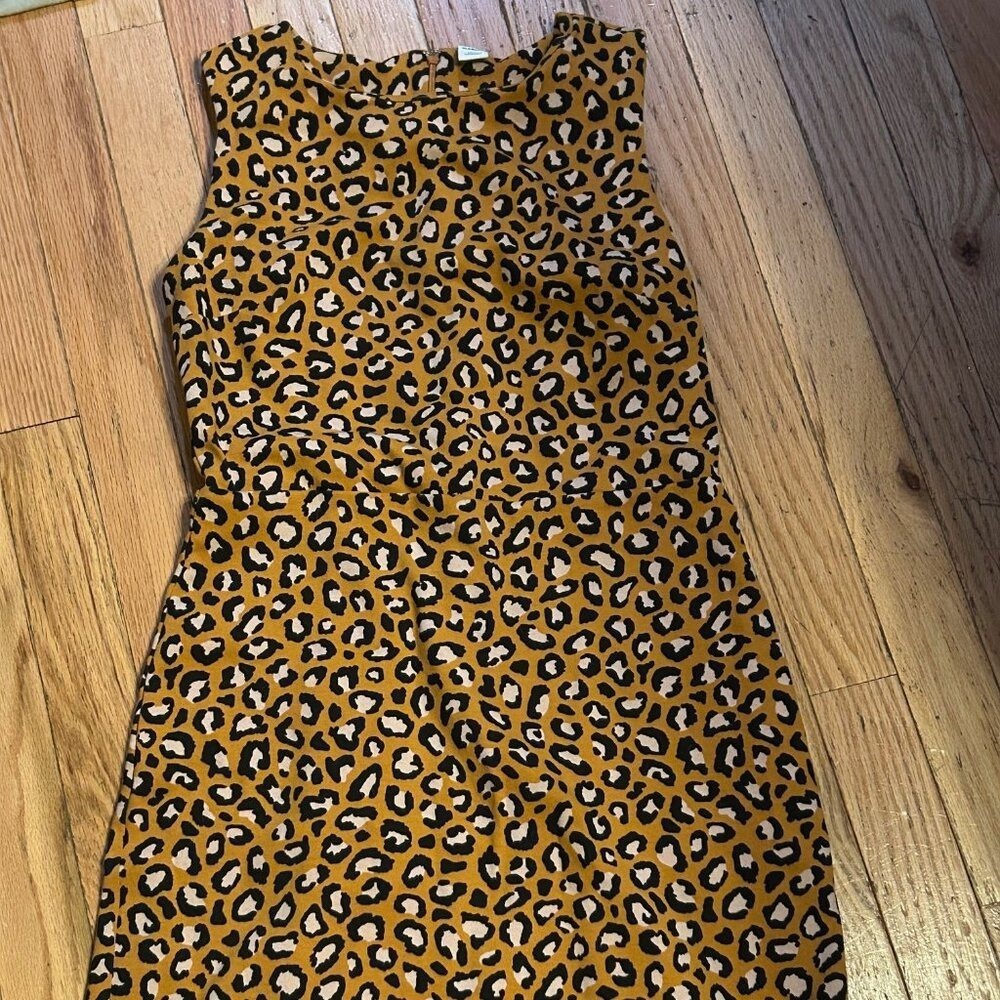 Old Navy Womens Leopard Print Sleeveless Sheath Dress‎ Size Small T16-31
